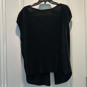Zara V Neck Back Textured Blouse